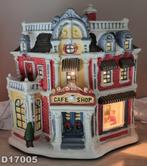 Kerstdorp huisjes met verlichting (kersthuis kerstdecoratie), Ophalen of Verzenden, Zo goed als nieuw