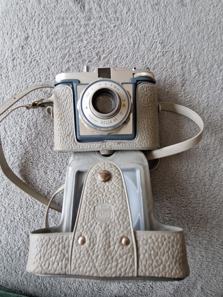 Vintage camera Bilora Bella 66 plus flitser, Audio, Tv en Foto, Fotocamera's Analoog, Ophalen of Verzenden, Gebruikt, Compact