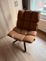 Bruine industriele stoel, Huis en Inrichting, Stoelen, Bruin, Leer, Ophalen of Verzenden, Zo goed als nieuw