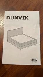 IKEA Dunvik Boxspring 160x200 - Skiftebo Lichtturkoois + Mat, Blauw, Tweepersoons, Ophalen of Verzenden, Zo goed als nieuw