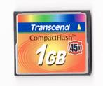Gezocht: Transcend 1GB 45x CompactFlash Card, Gebruikt, Transcend, Minder dan 2 GB, Ophalen of Verzenden