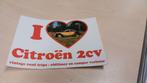 Citroën 2cv Vintage Sticker - I Love My 2cv, Ophalen of Verzenden