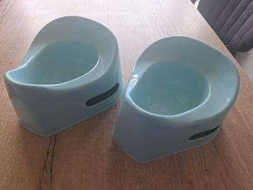 NIIEUW!!! Twee potjes, dezelfde, mintgroen, Hema. beschikbaar voor biedingen