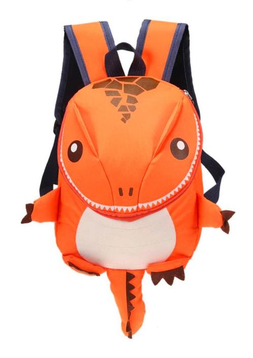 Dino Rugtas Oranje Rugzak Kinderen Dinosaurus Salamander, Sieraden, Tassen en Uiterlijk, Tassen | Rugtassen, Nieuw, Overige merken