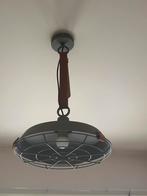 Industriële hanglamp met metalen frame, Ophalen of Verzenden, Zo goed als nieuw, Metaal, Minder dan 50 cm