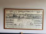 Oude Prent Rotterdam e.o. anno 1665 (reproductie uit 1963), Verzamelen, Foto's en Prenten, Ophalen, Gebruikt, Voor 1940, Prent