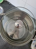 KLAUSBERG GROTE SOEPPAN 10 LITER RVS GLAZEN DEKSEL, Huis en Inrichting, Keuken | Potten en Pannen, Kookpan of Snelkookpan, Inductieplaat
