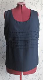 EDGAR Vos Boutique D-Blauwe Mouwloze Blouse/ Top maat 44, Blauw, Ophalen of Verzenden, Zo goed als nieuw, Zonder mouw