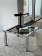 Vintage Italiaanse chroom bijzettafel, Minder dan 55 cm, Rond, Ophalen, 45 tot 60 cm