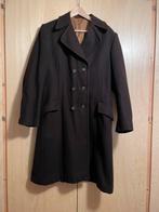 Tk vintage donkerbruine lange heren jas, ongeveer mt M, Gedragen, Ophalen of Verzenden, Bruin