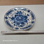 Delfts Blauw Bord met Bloemen, Antiek en Kunst, Ophalen of Verzenden