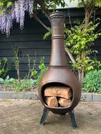 Ideale strak design Esschert gietijzeren terraskachel, Tuin en Terras, Tuinhaarden, Ophalen of Verzenden, Zo goed als nieuw
