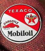 Texaco Mobiloil Reclame Bord, Verzamelen, Ophalen of Verzenden, Reclamebord