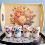 Pruszkow, 4 prachtige Poolse bekers, Ophalen of Verzenden