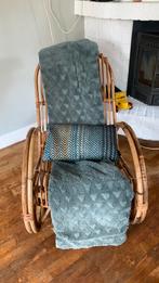 Schommelstoel, Huis en Inrichting, Stoelen, Bruin, Riet of Rotan, Ophalen of Verzenden, Zo goed als nieuw