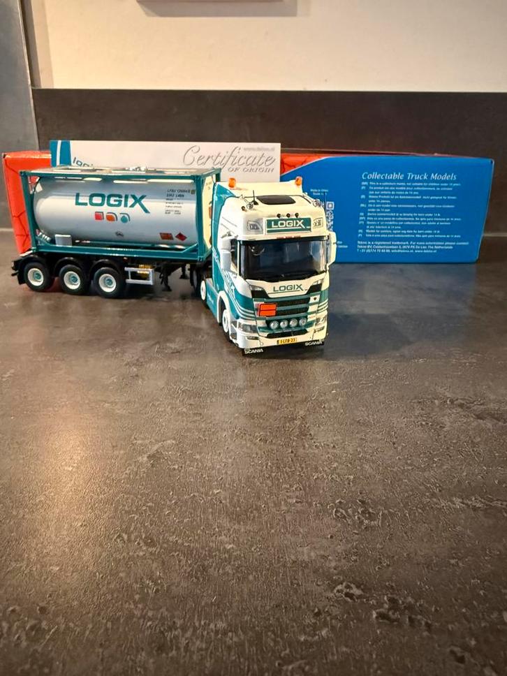 Tekno Scania Logix, Hobby en Vrije tijd, Modelauto's | 1:50, Zo goed als nieuw, Bus of Vrachtwagen, Tekno, Ophalen of Verzenden
