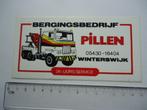 sticker oud PILLEN Winterswijk bergingsbedrijf berging pech, Verzenden, Zo goed als nieuw, Bedrijf of Vereniging