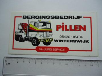 sticker oud PILLEN Winterswijk bergingsbedrijf berging pech beschikbaar voor biedingen