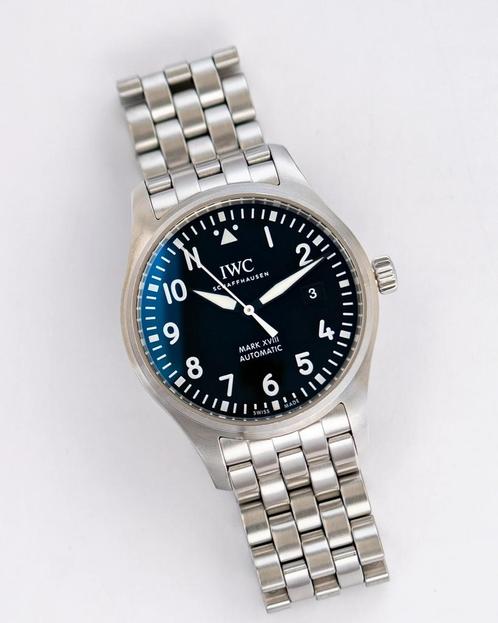 IWC Pilot Mark XVIII - Full set 2021, garantie tot 2029!, Sieraden, Tassen en Uiterlijk, Horloges | Heren, Gebruikt, Polshorloge