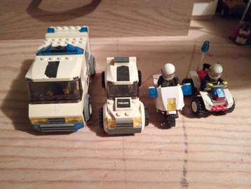 Lego City politie auto's + motor + quad beschikbaar voor biedingen