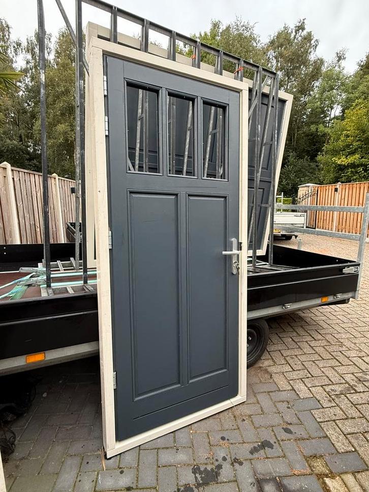 COMPLEET DEURKOZIJN, Doe-het-zelf en Verbouw, Deuren en Horren, Zo goed als nieuw, Buitendeur, 200 tot 215 cm, Glas, Ophalen