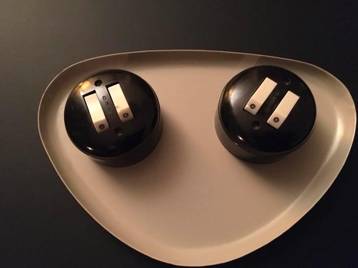 Bakelieten Schakelaars - Top Conditie!, Doe-het-zelf en Verbouw, Elektra en Kabels, Zo goed als nieuw, Schakelaar, Ophalen of Verzenden