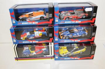 IXO 1:43 6 stuks :Audi - Nissan - Corvette -Aston Martin MIB beschikbaar voor biedingen