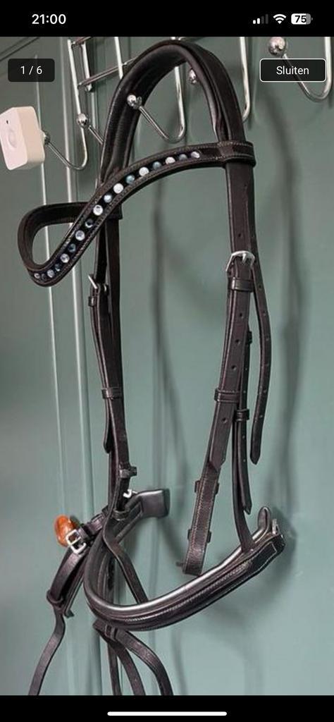 Hoofdstel Imperial Riding.  Di Layla   Full.     Navy/Metal, Dieren en Toebehoren, Paarden en Pony's | Hoofdstellen en Tuigage