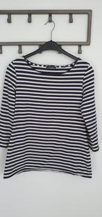 Blauwe/ witte longsleeve Marc O' Polo maat M, Maat 38/40 (M), Blauw, Ophalen of Verzenden, Zo goed als nieuw