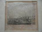 gravure ets visschers pink in zee brengen scheveningen 1793, Antiek en Kunst, Kunst | Etsen en Gravures, Ophalen of Verzenden