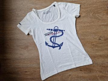 Wit shirt van Tenson ZGAN Maat 38 beschikbaar voor biedingen
