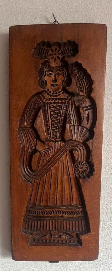 antieke dubbele speculaasplank man vrouw beschikbaar voor biedingen