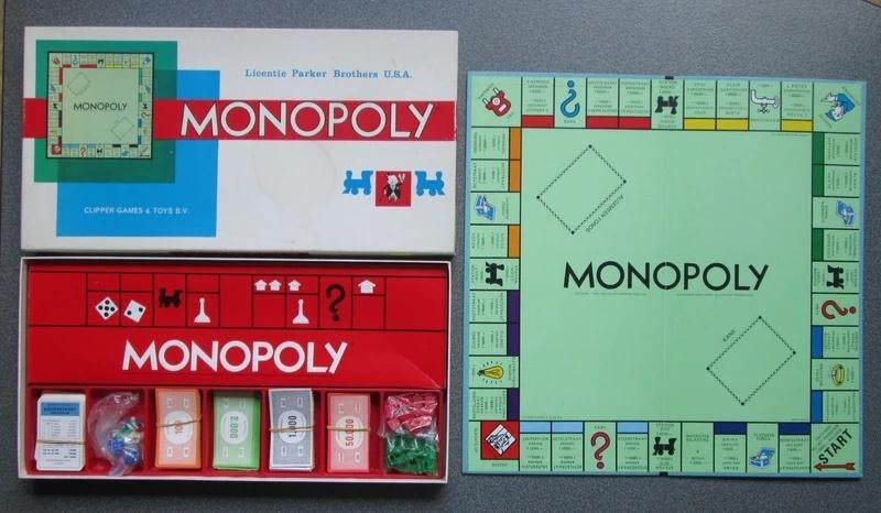 Monopoly, Hobby en Vrije tijd, Gezelschapsspellen | Bordspellen, Een of twee spelers, Verzenden, Zo goed als nieuw, Parker