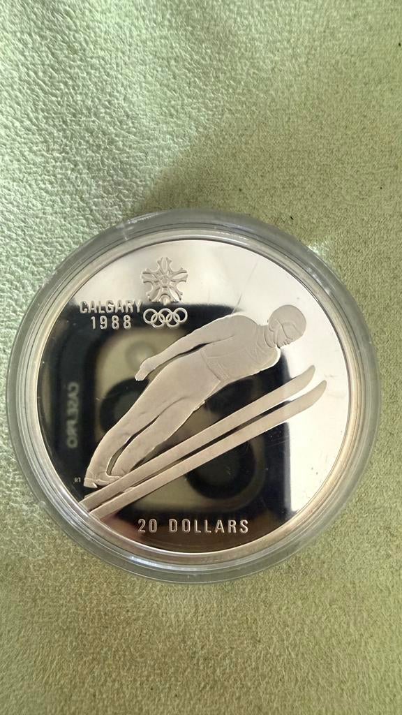 1987 CANADA 1988 CALGARY OLYMPICS Jumping, Verzenden, Zilver