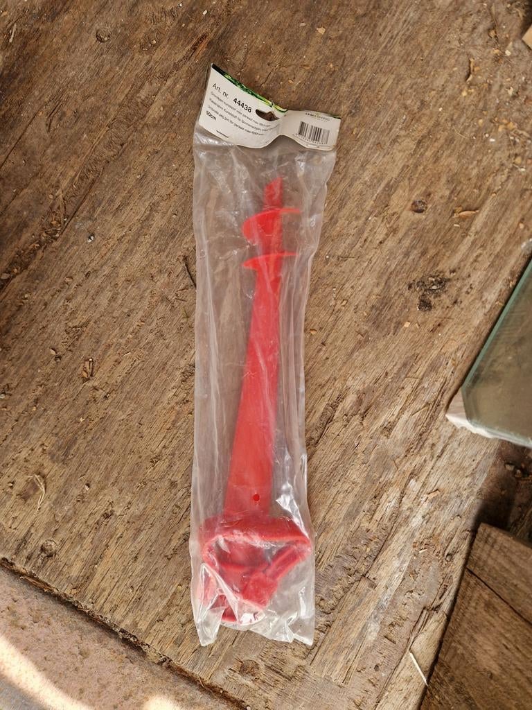 Grondpen kunststof voor parasol, rood, Ophalen of Verzenden, Nieuw