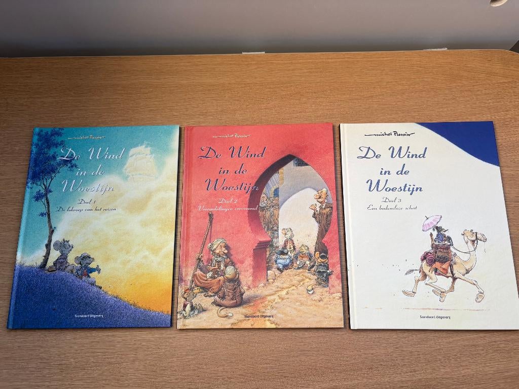 De wind in de woestijn 3 delen HC Michel Plessix Hardcover, Meerdere stripboeken, Ophalen of Verzenden, Nieuw
