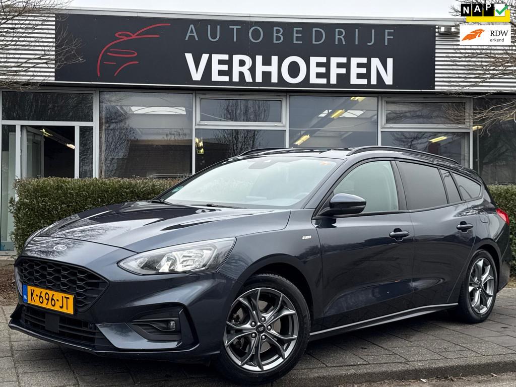 Ford Focus Wagon 1.0 EcoBoost HYBRID ST Line Business - PARK, Auto's, 125 pk, Blauw, Hybride Elektrisch/Benzine, Onderhoudsboekje