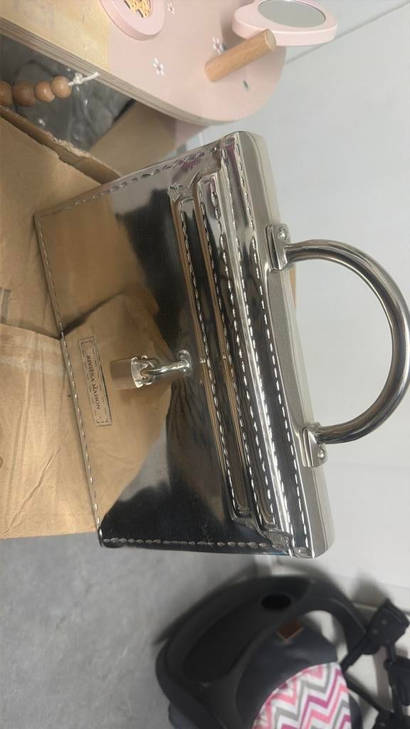 Riviera Maison Tas Decoratie Zilver, Ophalen of Verzenden, Zo goed als nieuw