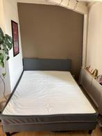 Boxspring, Ophalen, Gebruikt, SÄBÖVIK Boxspring, stevig/Vissle grijs, Tweepersoons