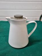 theepot melitta vintage wit porselein, Ophalen of Verzenden