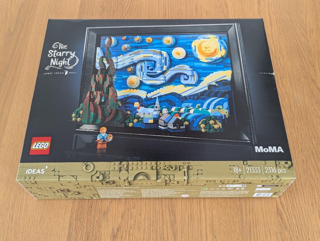 21333 LEGO Ideas Vincent van Gogh - De Sterrennacht, Lego, Nieuw, Ophalen of Verzenden, Ideas