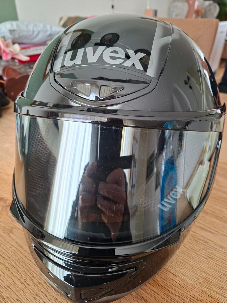 UVEX Boss Polavision motorhelm maat L, Motoren, Kleding | Motorhelmen, Ophalen of Verzenden, Tweedehands, Integraalhelm, Overige merken