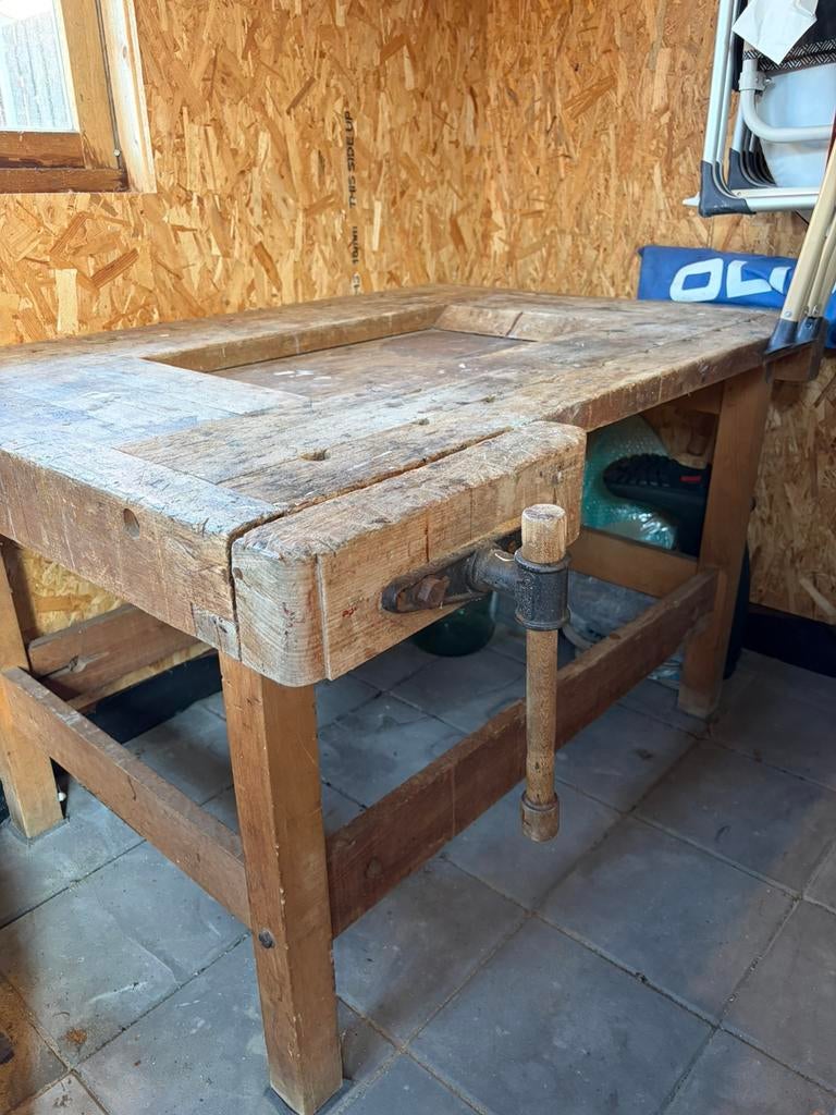 Nooitgedagt vintage werkbank, Ophalen, Zo goed als nieuw