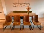 4 Loods 5 Eetkamerstoelen bruin, Huis en Inrichting, Bruin, Ophalen of Verzenden, Zo goed als nieuw, Vier