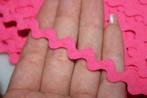 Galon / zigzag band 6mm - roze #1417, Hobby en Vrije tijd, Naaien en Fournituren, Ophalen of Verzenden, Nieuw, Lint, Band of Elastiek