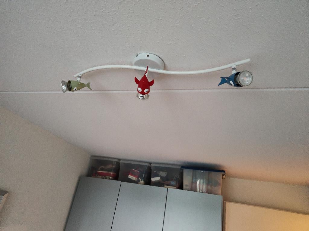 kinderkamer lamp - visjes, Kinderen en Baby's, Kinderkamer | Inrichting en Decoratie, Ophalen, Zo goed als nieuw, Lamp