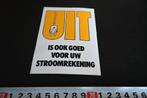 sticker UIT is ook goed voor uw stroomrekening, Ophalen, Zo goed als nieuw, Sticker