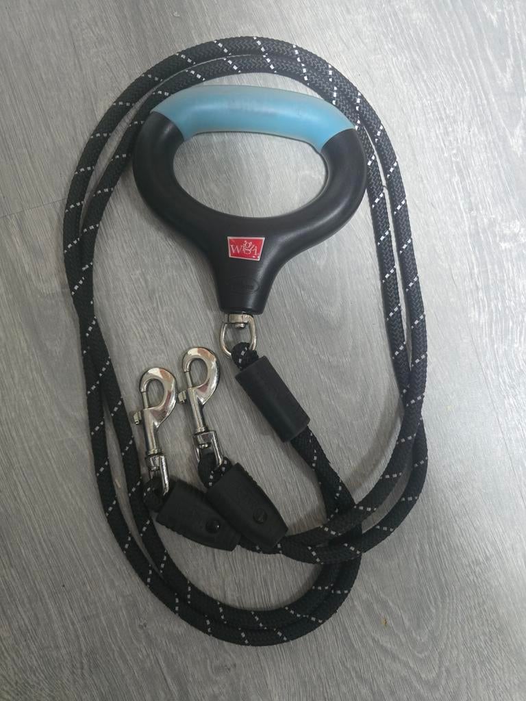 Zwart dubbel zwenkwiel met centraal gat - 50mm - 90kg - T5-D50Z