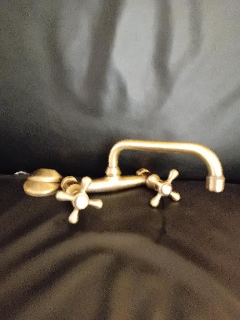 franse keuken mengkraan koper messing vintage retro, Ophalen of Verzenden, Gebruikt, Koper, Kraan