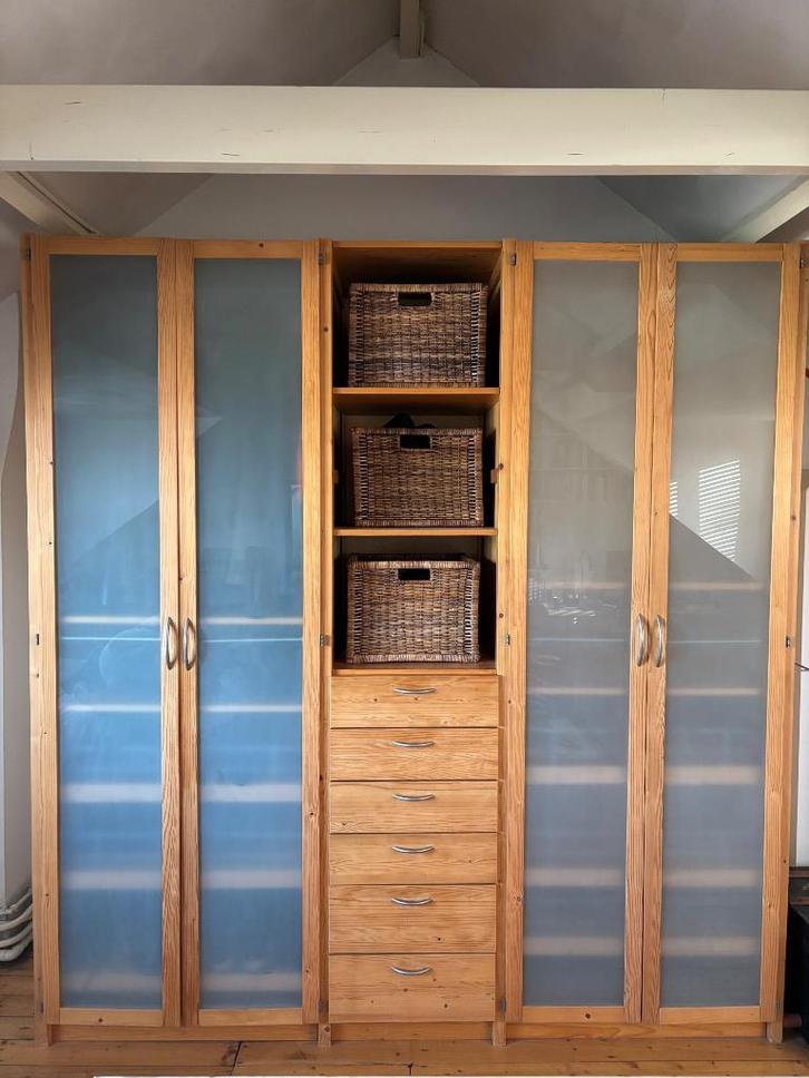 Kledingkast Lundia, Huis en Inrichting, Kasten | Kledingkasten, Gebruikt, 200 cm of meer, 200 cm of meer, 50 tot 75 cm, Met lade(s)